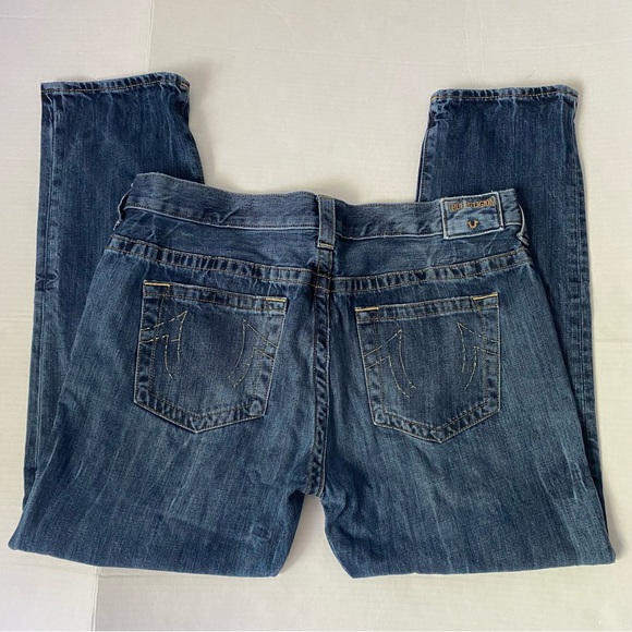 True Religion women’s Audrey mid rise true boyfriend jeans - 32 - Picture 4 of 14